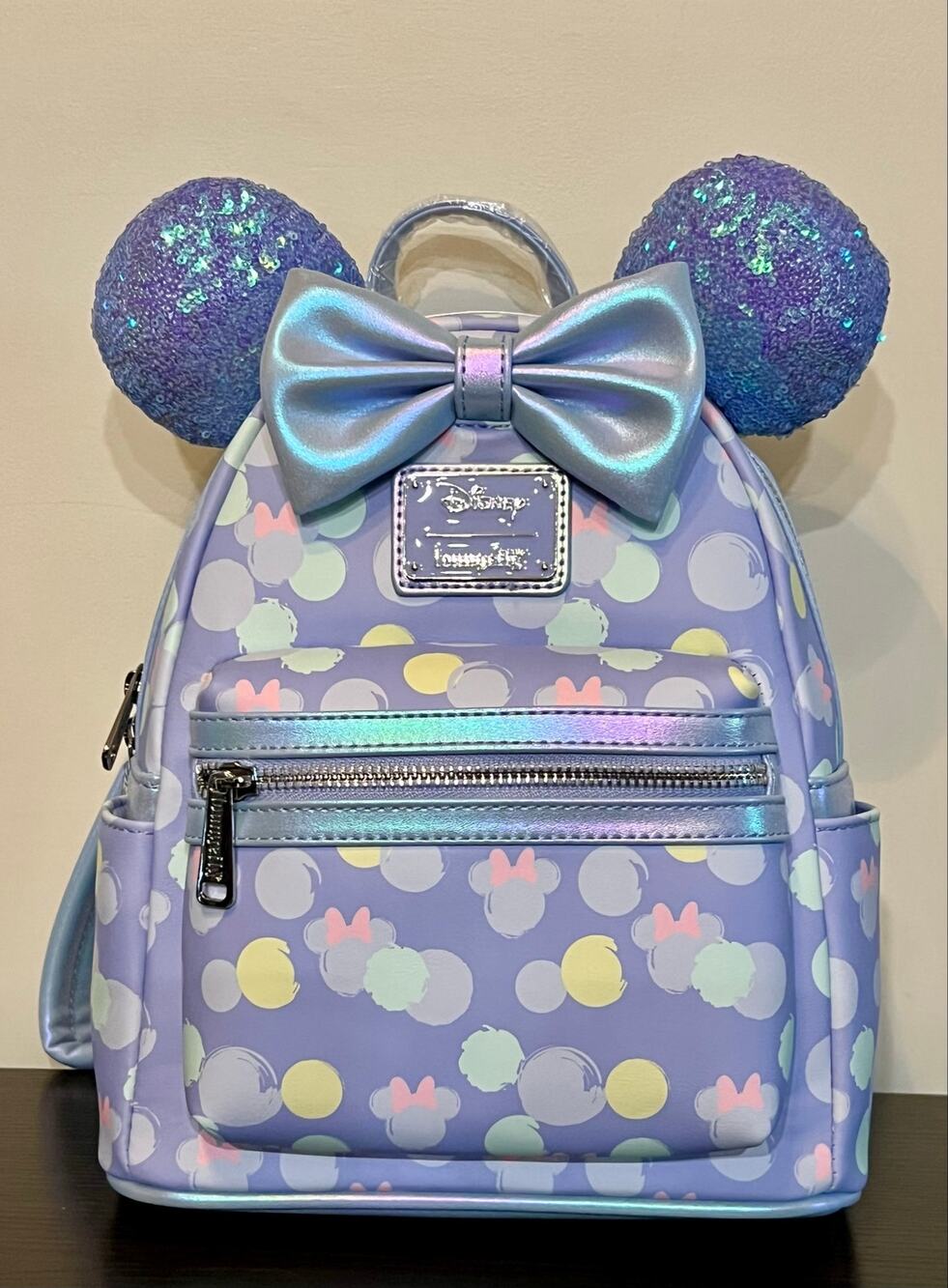 Loungefly Exclusive Minnie Mouse Iridescent Sequin Mini Backpack